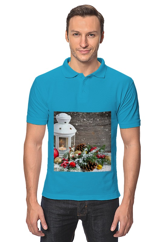 Printio Рубашка Поло Christmas полотенцe дм 70 130 махровое п у праздничное мужское