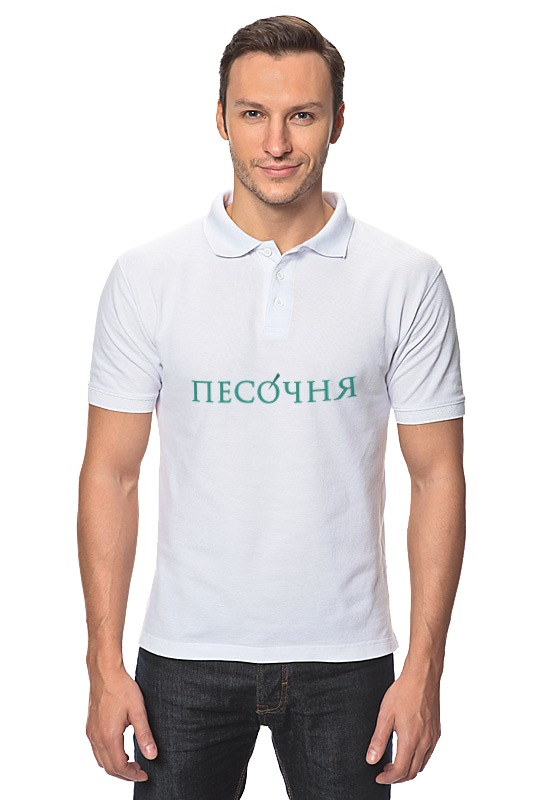 Printio Рубашка Поло Стрейч женская песочня, лого спереди
