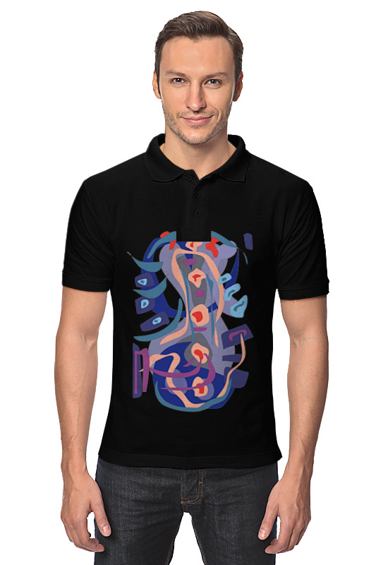 цена Printio Рубашка Поло С абстрактным рисунком