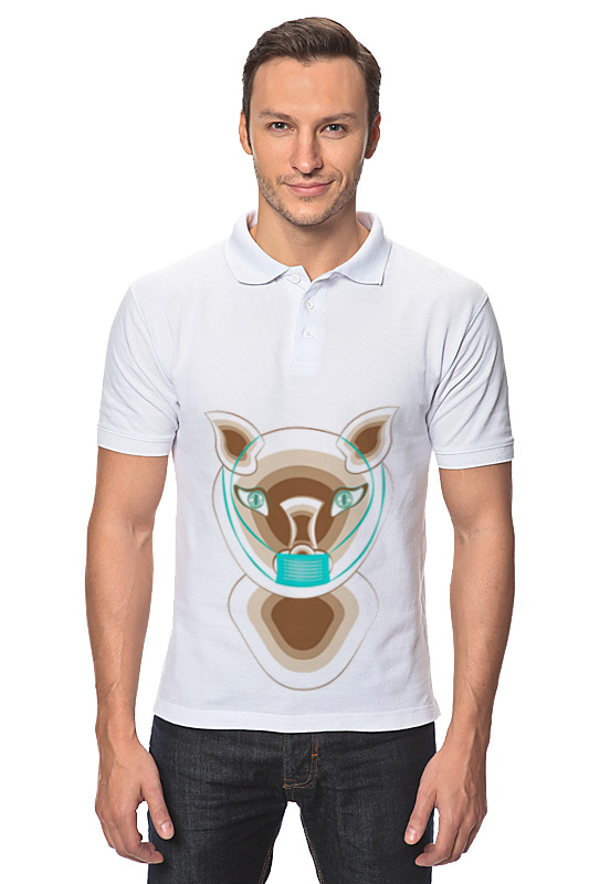 Printio Рубашка Поло Кошка в маске printio рубашка поло кошки