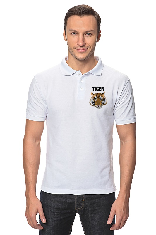 цена Printio Рубашка Поло Взгляд тигра