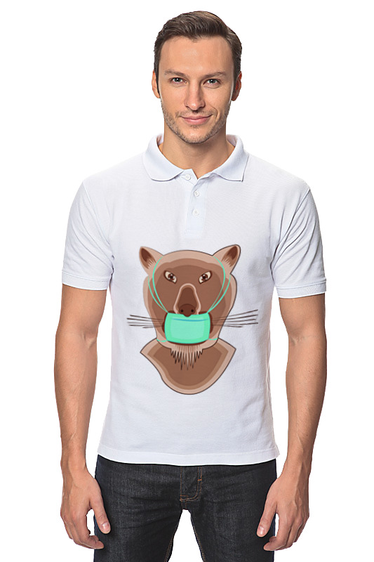 Printio Рубашка Поло Львица в маске printio футболка для собак львица в маске