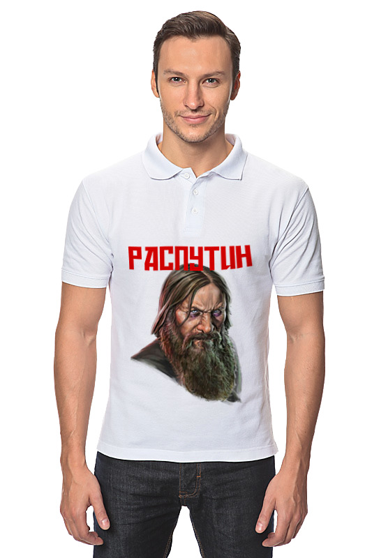 цена Printio Рубашка Поло Распутин