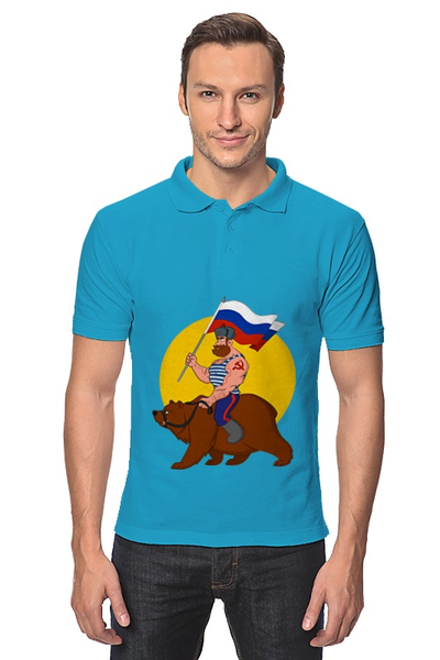 Заказать мужскую поло в Москве. Рубашка Поло Футбол от Ирина - готовые дизайны и нанесение принтов.