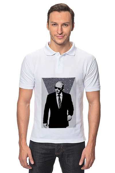 Заказать мужскую поло в Москве. Рубашка Поло Владимир Владимирович Путин IV от Никита Серов - готовые дизайны и нанесение принтов.