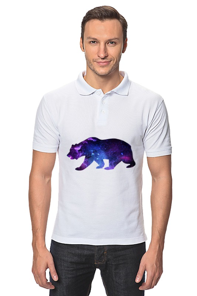 Заказать мужскую поло в Москве. Рубашка Поло Space animals от FireFoxa - готовые дизайны и нанесение принтов.