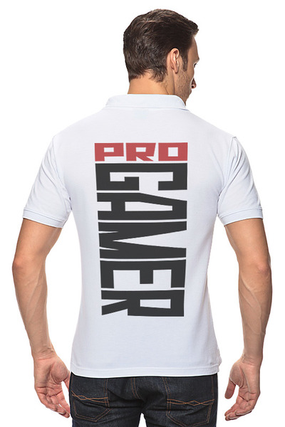 Заказать мужскую поло в Москве. Рубашка Поло Pro gamer от bd-art  - готовые дизайны и нанесение принтов.