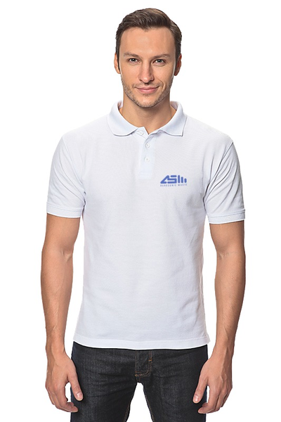 Заказать мужскую поло в Москве. Рубашка Поло Поло Aurosonic Musiс с автографами blue от Евгений Смирнов - готовые дизайны и нанесение принтов.