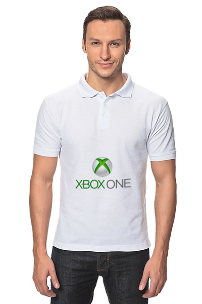 Заказать мужскую поло в Москве. Рубашка Поло XBOX ONE от game-fan - готовые дизайны и нанесение принтов.