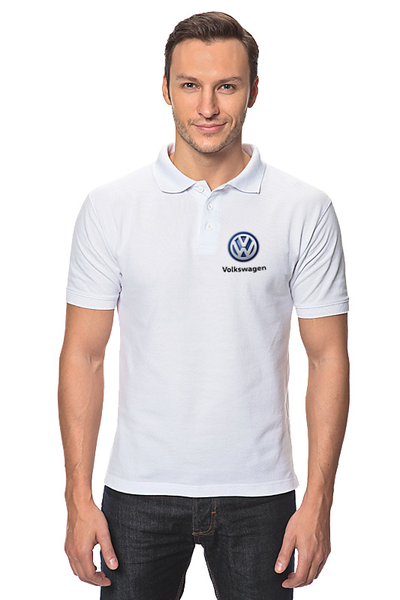 Заказать мужскую поло в Москве. Рубашка Поло Volkswagen от DESIGNER   - готовые дизайны и нанесение принтов.