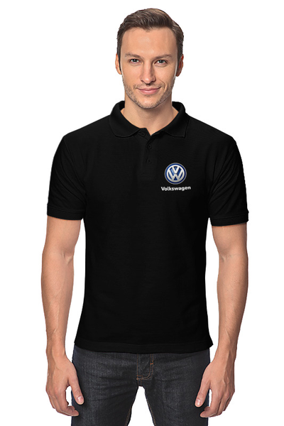 Заказать мужскую поло в Москве. Рубашка Поло Volkswagen от DESIGNER   - готовые дизайны и нанесение принтов.