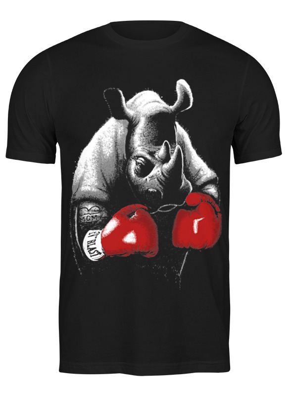 Printio Футболка классическая Носорог боксёр printio футболка с полной запечаткой для девочек носорог боксёр