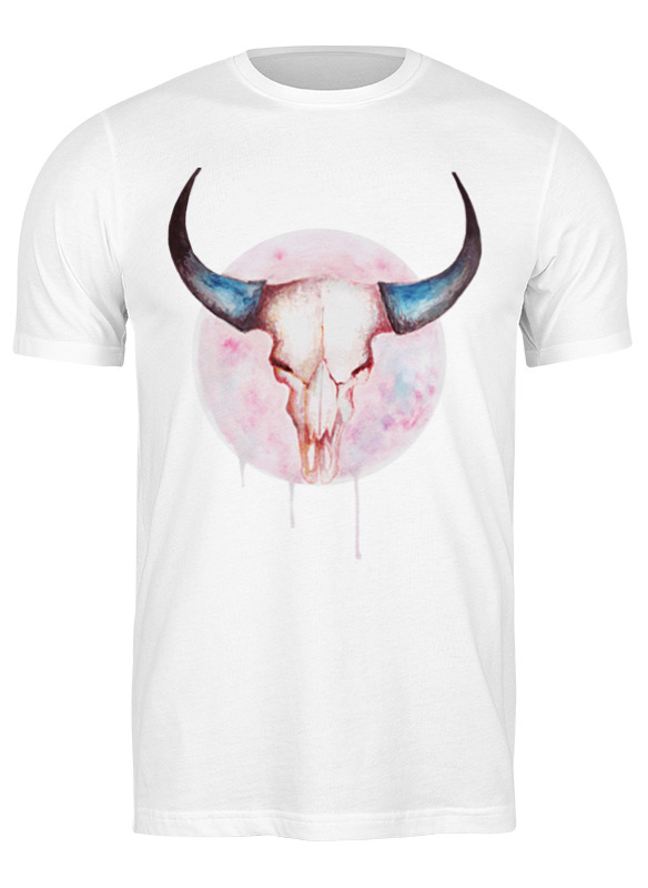 printio футболка классическая череп буйвола Printio Футболка классическая Череп буйвола