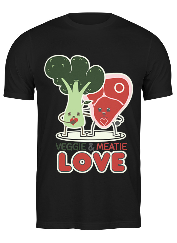 Printio Футболка классическая Овощно-мясная любовь printio свитшот унисекс хлопковый овощно мясная любовь