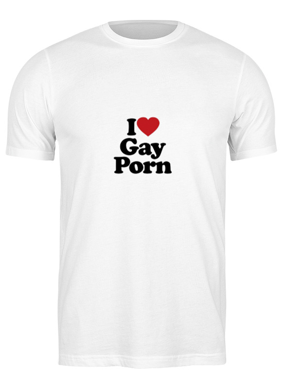 Printio Футболка классическая Футболка i love gay porn printio кружка i love porn