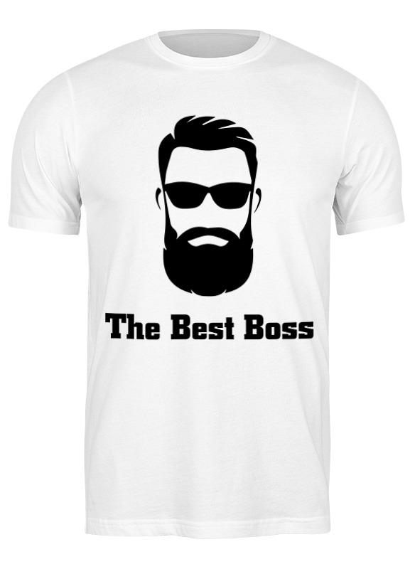 Printio Футболка классическая The best boss with beard printio кружка цветная внутри the best boss with crown