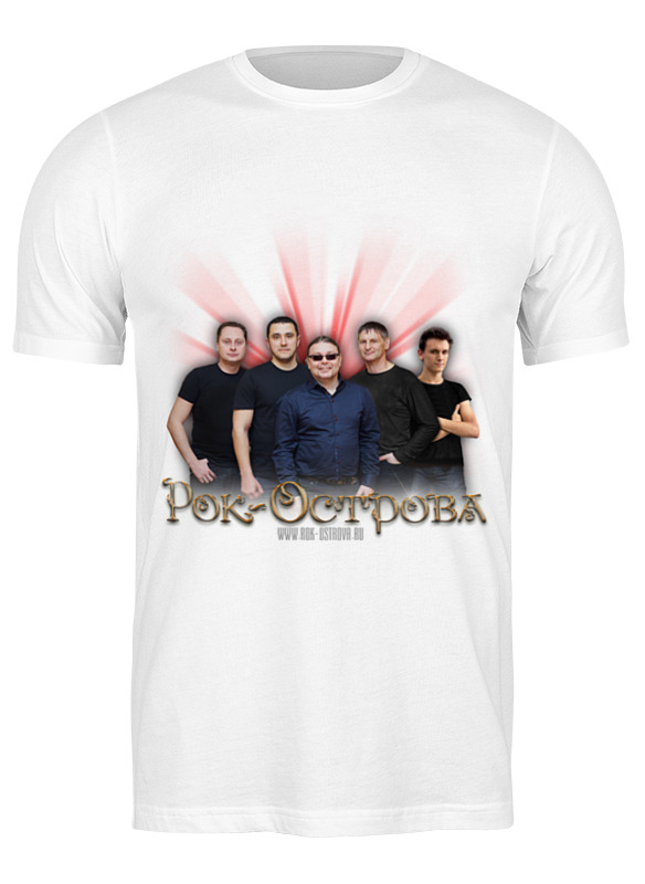 Printio Футболка классическая Рок-острова белая мужская