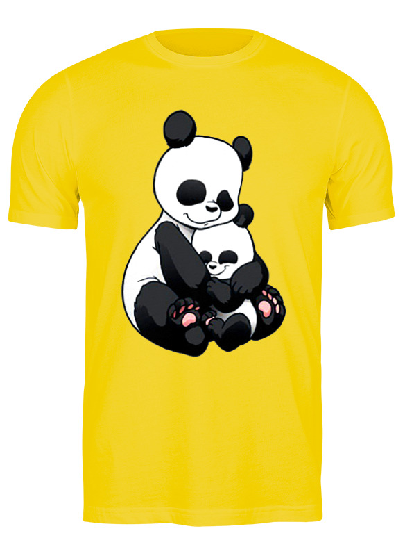 Printio Футболка классическая Панда с малышом printio лонгслив панда с малышом