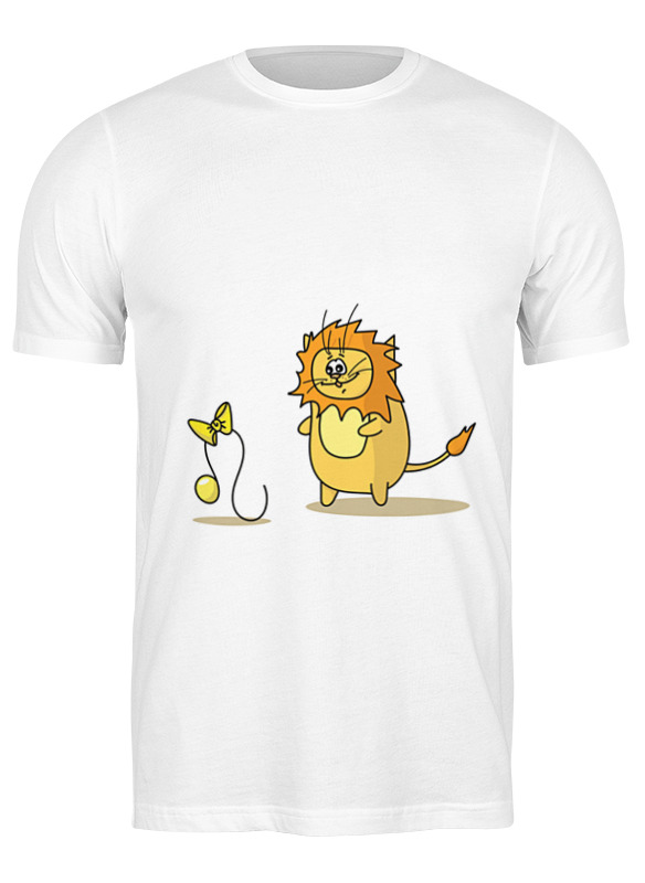 Printio Футболка классическая Кот лев. подарок для льва printio детская футболка классическая унисекс кот лев подарок для льва