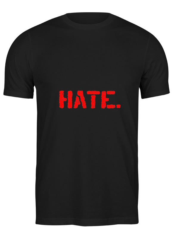 printio футболка классическая рэпер face hate love Printio Футболка классическая Hate.