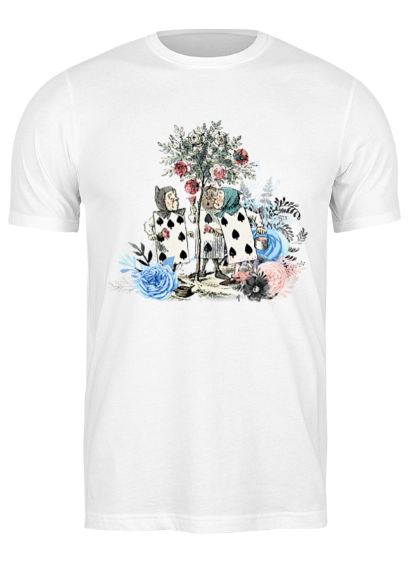 printio футболка классическая алиса в стране чудес кролик Printio Футболка классическая Алиса в стране чудес.