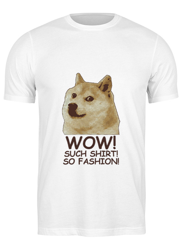 цена Printio Футболка классическая Doge wow such shirt so fashion