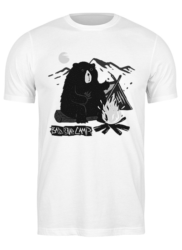 printio футболка классическая bad bear snowboarder Printio Футболка классическая Bad bear camp