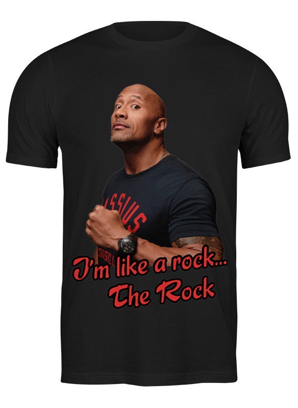 Printio Футболка классическая Дуэйн джонсон (скала) - dwayne johnson (the rock) printio футболка wearcraft premium дуэйн джонсон скала dwayne johnson the rock