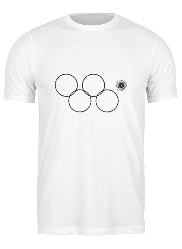 printio детская футболка классическая унисекс олимпийские кольца в сочи 2014 Printio Футболка классическая Олимпийские кольца в сочи 2014