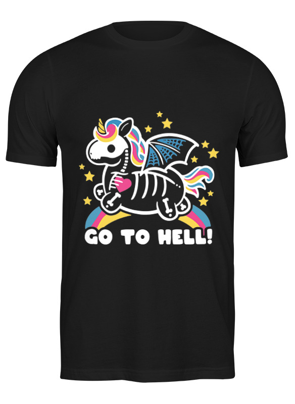 Printio Футболка классическая Go to hell unicorn printio детская футболка классическая унисекс go to hell unicorn