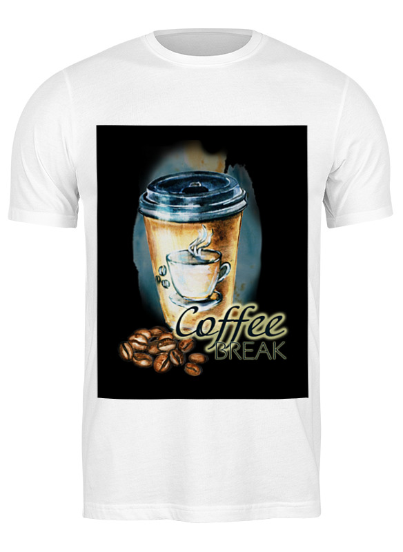 Printio Футболка классическая Coffee break black сумка радостный стаканчик кофе бежевый