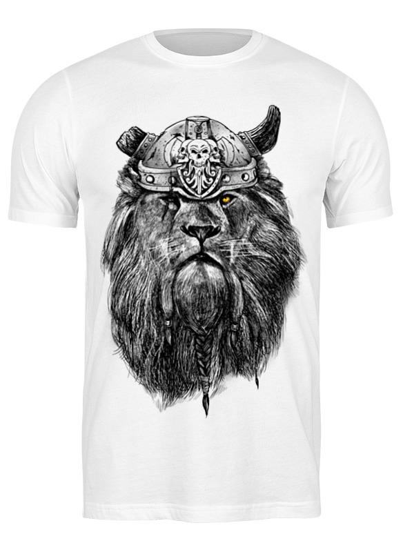 Printio Футболка классическая Лев викинг