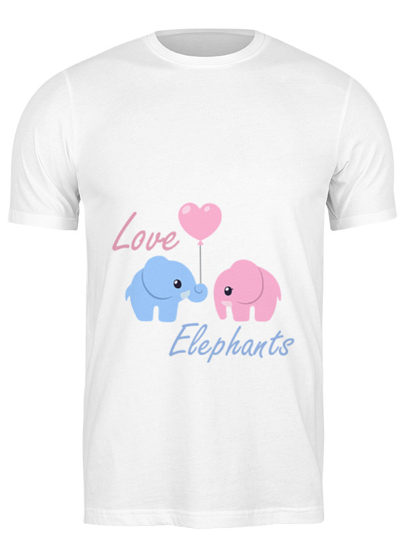 Printio Футболка классическая Love elephants printio майка классическая love elephants