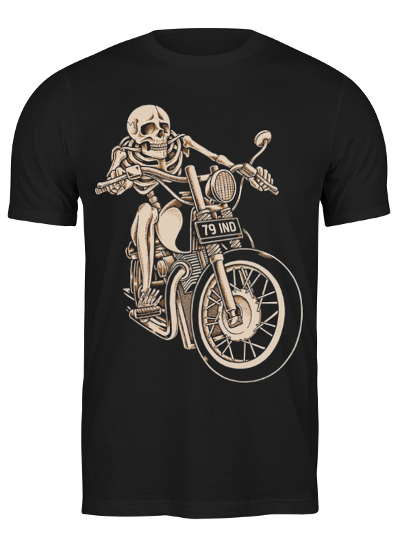 Printio Футболка классическая Skeleton biker printio футболка с полной запечаткой для мальчиков skeleton biker