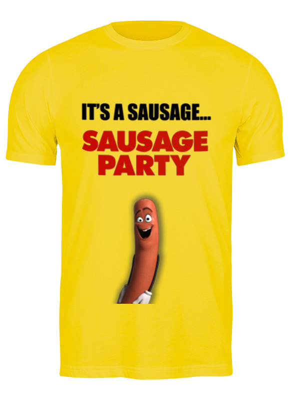 Printio Футболка классическая Sausage party - полный расколбас! printio футболка с полной запечаткой для мальчиков sausage party полный расколбас