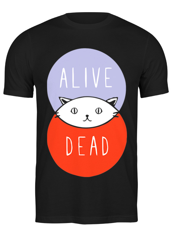 Printio Футболка классическая Кот шрёдингера (живой, мертвый) printio детская футболка классическая унисекс кот шрёдингера живой мертвый