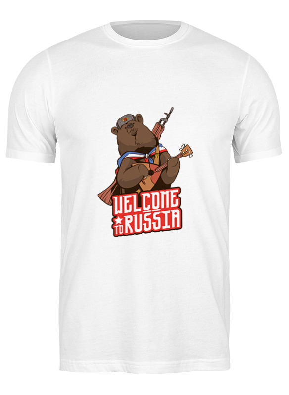 Printio Футболка классическая Welcome to russia printio футболка классическая медведь в шапке