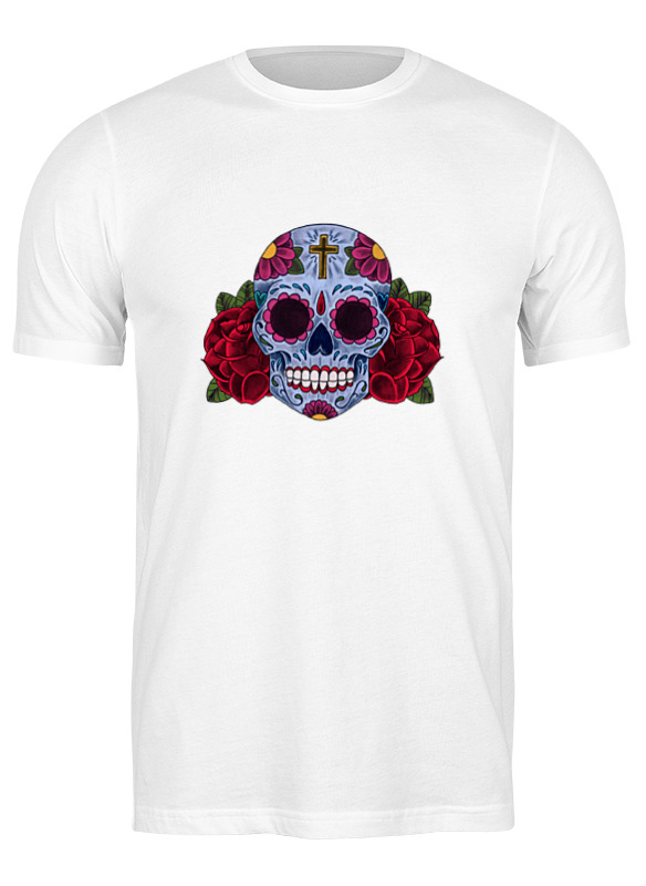 printio детская футболка классическая унисекс мексиканский череп Printio Футболка классическая Мексиканский череп
