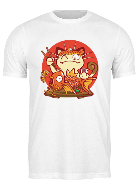 Printio Футболка классическая Кот и золотая рыбка