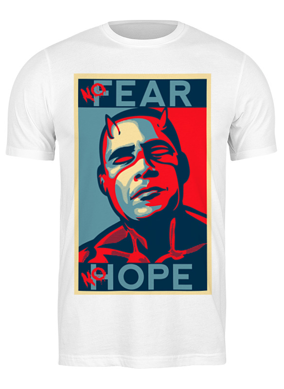 Printio Футболка классическая Обама - no hope printio футболка wearcraft premium обама no hope