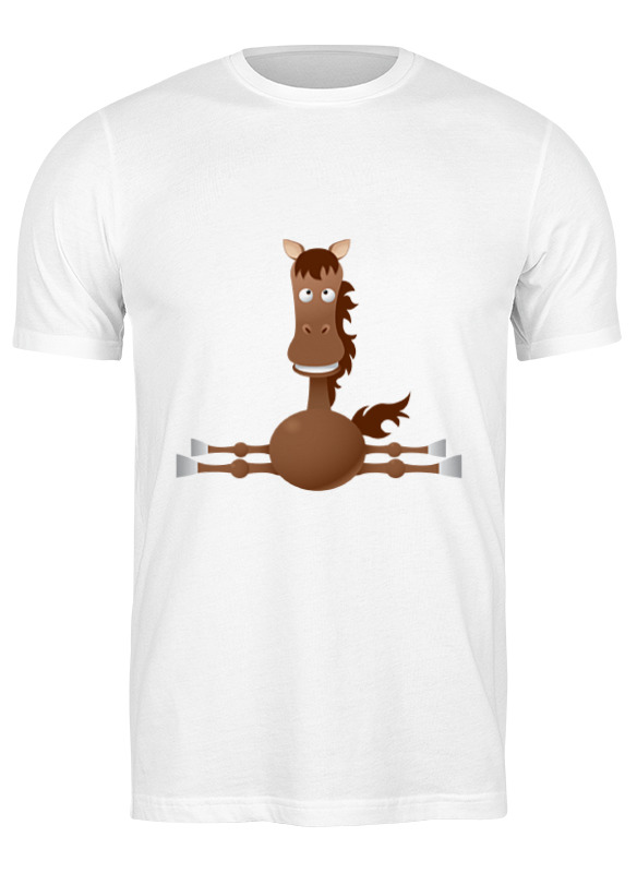 Printio Футболка классическая Забавная лошадь printio футболка классическая забавная лошадь