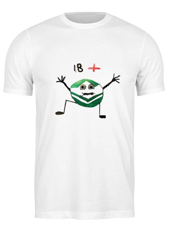 Printio Футболка классическая Сберсмайлик 18+ printio детская футболка классическая унисекс сберсмайлик 18