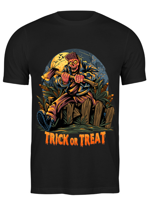 Printio Футболка классическая Halloween - зомби с топором printio футболка классическая halloween лицо тыква зомби