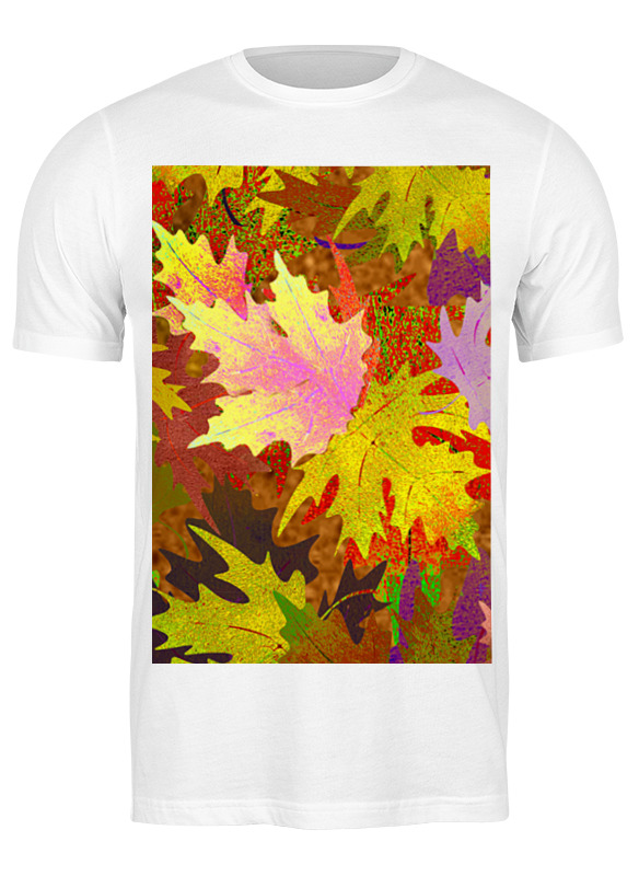 Printio Футболка классическая Autumn leaves, multicolored, maple, printio футболка классическая autumn leaves multicolored maple