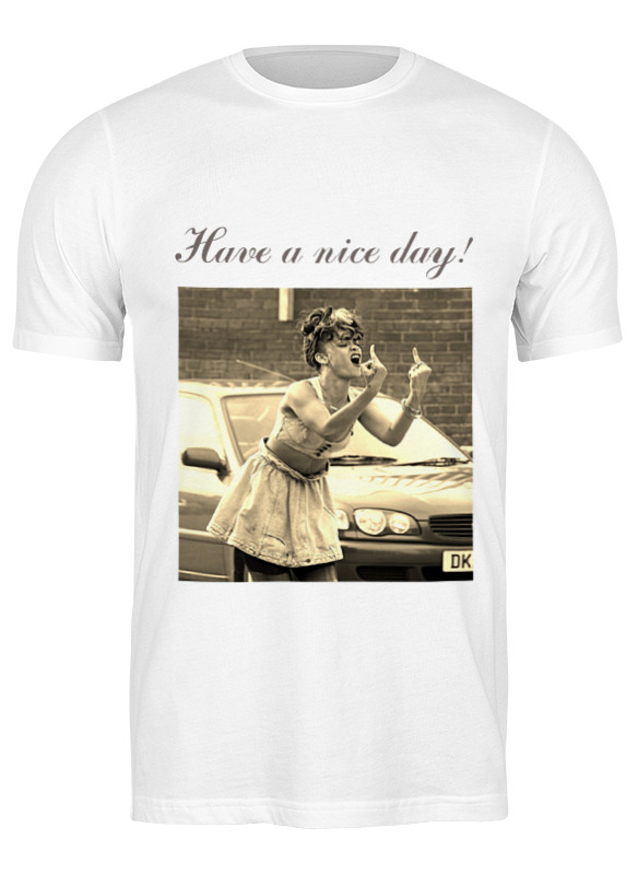 Printio Футболка классическая Хорошего дня! футболка классическая nice to eat you 1907293 цвет белый пол муж качество эконом размер 2xl