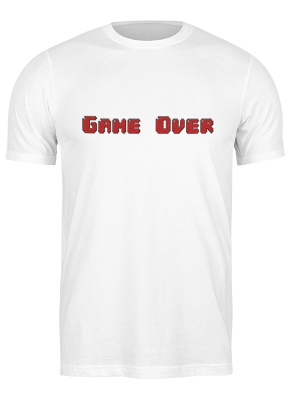 Printio Футболка классическая Game over футболка minecraft – game over серая