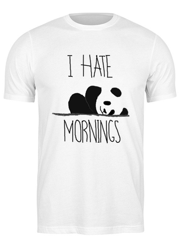 printio футболка классическая я ненавижу тебя Printio Футболка классическая Я ненавижу утро