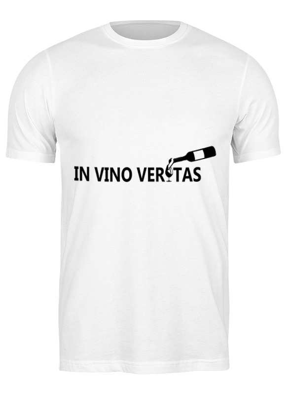 Printio Футболка классическая Истина в вине копилка для пробок in vino 30x40 см цвет белый