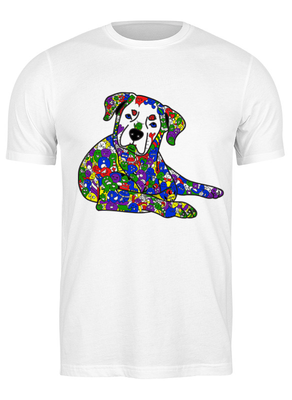 Printio Футболка классическая Собака из дудл монстров printio футболка wearcraft premium собака из дудл монстров
