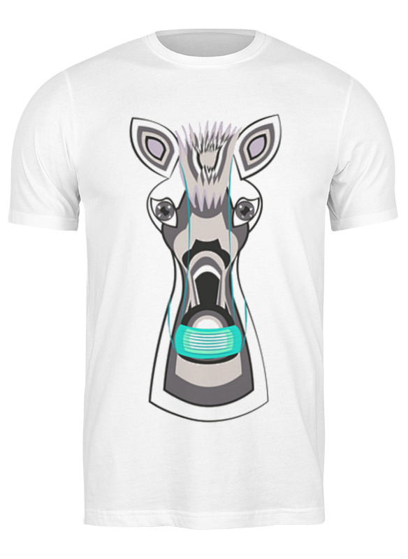 Printio Футболка классическая Зебра в маске